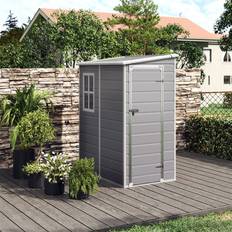Asjha 5ft.W 4ft. D Plastic Pent Tool Shed (Building Area )