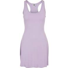 5XL Kjoler Urban Classics Women's Modal Short Racer Back Dress Kleid, Lilac