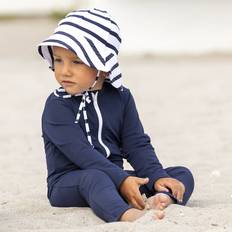 Petit Crabe Jumpsuits Petit Crabe Blue Lou Star Heldragt m. Lynlås-1-2 år
