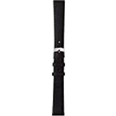 Unisex Watch Straps Morellato Sprint Ec Genuine Leather Black 18mm Chrome-plated Buckle PERFORMANCE Collection