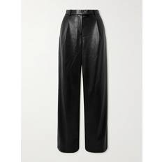 Leather Imitation Trousers SIMKHAI Novia Pleated Straight Pant