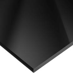 Acrylic Glass USA Sealing USA Sealing Cast Acrylic Sheet 24"L x 12"W x 1/4" Thick, Black