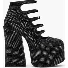 Marc Jacobs Chaussures Marc Jacobs The Rhinestone Kiki Ankle Boots in Black/Black