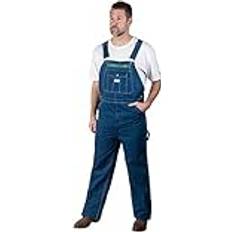 Liberty Walls Relaxed Washed Denim Bib Overalls - 46X32