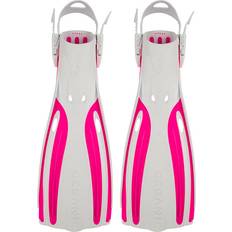 Viper 2 Hælremsfinner Hvid Pink