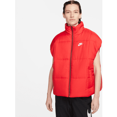 Nike Sportswear Classic Puffer Women's Therma-FIT Loose Gilet Red UK 24-26