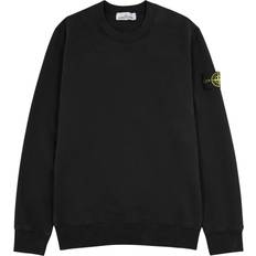 Stone Island Logo Cotton Sweatshirt Black