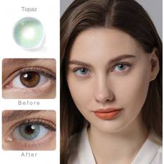 Contact Lenses New'C Topaz 14.0mm NEW'C Natural Color Lens Eyes Contact Lenses