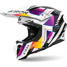 Airoh Équipement Moto Airoh Casque moto cross Twist Rainbow Blanc