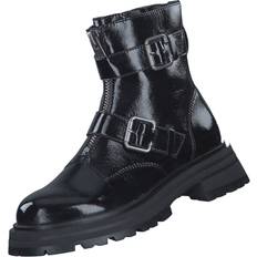 Pelle Verniciata Stivali Tamaris Boots - Nero