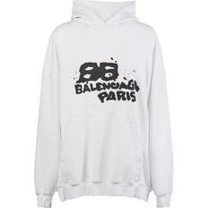 Balenciaga Tops Balenciaga Large Fit Cotton Hoodie - Black