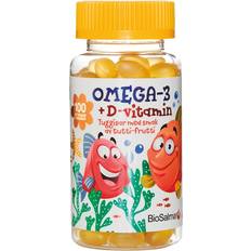 Vitaminer & Kosttillskott BioSalma Omega-3 + Vitamin D Tutti Frutti 100 st