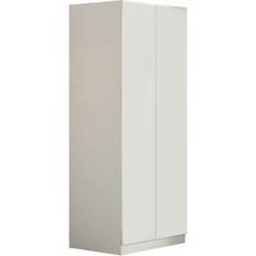 Fwstyle Modern Matt White Wardrobe 80x180cm