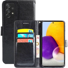 CaseOnline Samsung Galaxy A73 5G Wallet Cover 3-kort sort