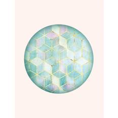 Groen Wanddecoraties Komar Mosaik Circle Wanddeko