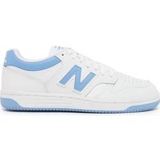 New Balance 480 - White/Team Carolina/Light Aluminum