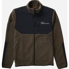 Fleecejacke - Braun/Schwarz/Weiß