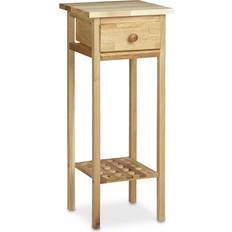 Relaxdays Telephone Walnut Småbord 24.8x25.2cm