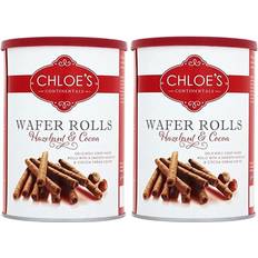 Coco Biscuits Chloe's Hazelnut & Cocoa Wafer Rolls 400g 2pack