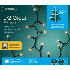 E Cadenas de Luces Kaemingk Lumineo Lichterkette Compact 1-2-Glow 700 LED Klassisch Warm Grün Cadena de Luces