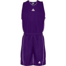 Basketball Jersey Set Men - Purple/White