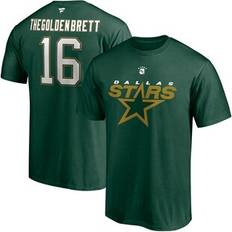 Sports Fan Apparel Fanatics Men's Branded Brett Hull Kelly Green Dallas Stars Authentic Stack Retired Player Nickname & Number T-Shirt