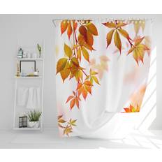 Orange Shower Curtains Rosalind Wheeler Carlstrom Polyester Shower