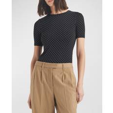 Rayon Kleding Rag & Bone Sabeen Short-Sleeve Polka Dot Top