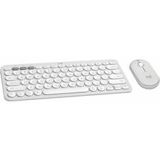 Logitech Standard Keyboards - White Logitech Pebble 2 Combo for Mac