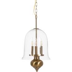 Cristal Lámparas Colgantes BigBuy Home de Techo Dorado Cristal Hierro 220-240 v 33 x 33 x 54 cm Lámpara Colgante 33cm