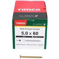 Building Materials Timco 50060CLAF Classic Multi Purpose Screw PZ2 CSK ZYP Box of 200