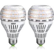 Sansi 22W LED-Glödlampor E27 Edison Skruvlampa 3000lm 3000K Paket Med 2