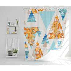 Orange Shower Curtains Corrigan Studio Fleet Polyester Shower