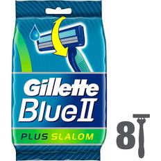 Gillette Blue II Plus Slalom Men's Disposable Razors, 8 razors