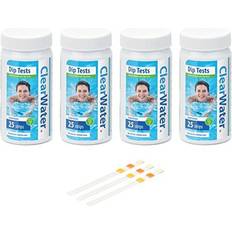 Measurement & Test Equipment Clearwater Hot Tub, Pool and Spa Test Strips x 100-3 in 1 Measures Chlorine, PH and Total Alkalinity