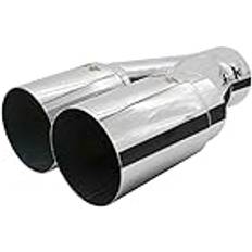 Simoni Racing Exhaust Tip Dual Round Stainless Steel 88 x 265/280 mm SR TRX107