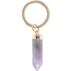 Viola Portachiavi Something Different Semi Precious Crystal Amethyst Keyring