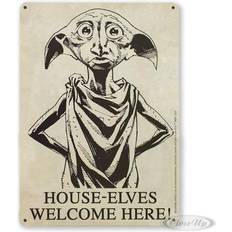 Beige Pósters Harry Potter Placa De Chapa House-Elves 15 x 21 cm Póster