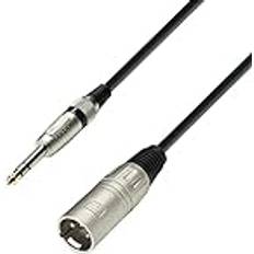 Adam Hall 10m XLR Male to 6.3mm Jack Stereo Microphone Cable