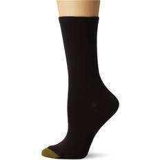 Rayon - Women Socks Goldtoe Women's Castaway Crew Socks, 3-Pairs, Khaki/Brown/Black