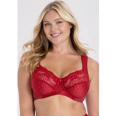 Röda BH:ar Miss Mary Jacquard And Lace Bh - Röd
