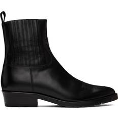 Toga Pulla Boots Toga Pulla Toga Virilis SSENSE Exclusive Black Embroidered Chelsea Boots BLACK IT