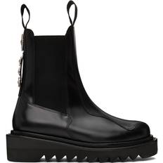 Toga Pulla Boots Toga Pulla Toga Virilis SSENSE Exclusive Black Hard Leather Chelsea Boots BLACK 16363 IT