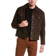 Marron - Veste en daim Vestes Cole Haan Suede Trucker Jacket