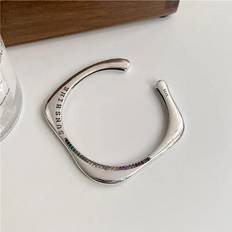 Pleaser S925 Sterling Silver Rainbow Zircon Bracelet Vintage East Gate Vintage Personality Handwear