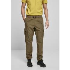 Man - XL Broeken Urban Classics Ripstop Cargo Pants - Olijfgroen