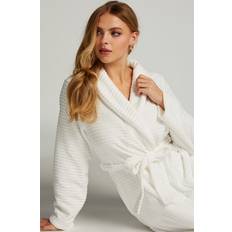 XXS Robes Hunkemöller Langer Bademantel Fleece Rip Weiß