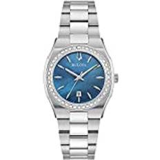 Bulova Women Wrist Watches Bulova Surveyor Diamond Bracelet Watch 96R246