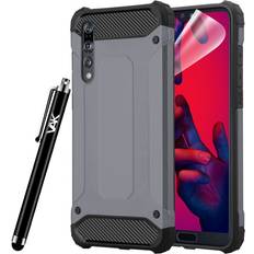 Huawei P20 Pro Mobile Phone Cases iCatchy Grey For Huawei P20 Pro Armour Shockproof Defender Case