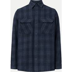 Joop! Oversized Check Shirt, Dark Blue